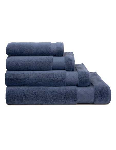 Linge de bain Caresse Bleu orient, Le Jacquard Français
