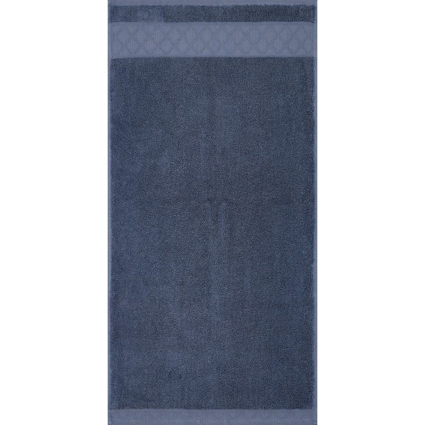 Linge de Bain Caresse Bleu orient verso, Le Jacquard Français