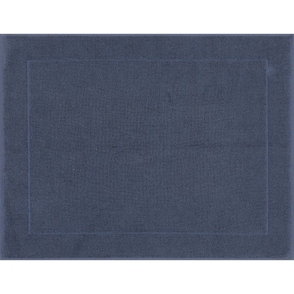 Tapis de bain Caresse Bleu orient, Le Jacquard Français