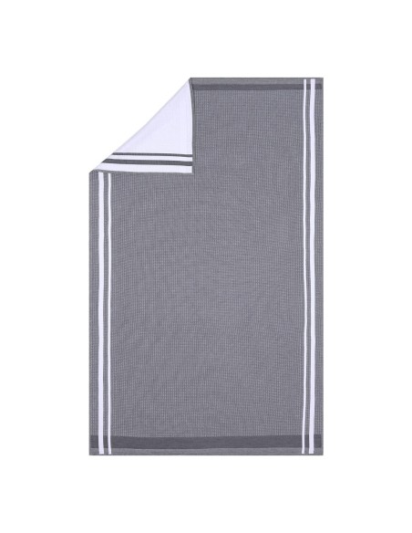 Serviette de Bain nid d'abeilles Duetto Caviar