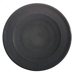Assiette plate ceramique Collection Sud cendre, Atelier Romain Bernex