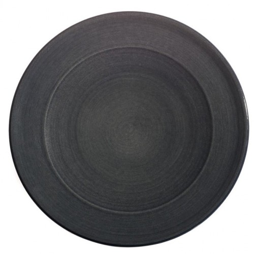 Assiette plate ceramique Collection Sud cendre, Atelier Romain Bernex