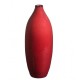 Vase bouteille design céramique Collection Sud rouge, Atelier Romain Bernex