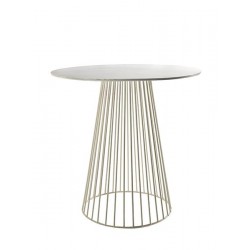 Table basse ronde design Bistrot Garbo D40XH40cm Blanc Antonino Sciortino, Serax