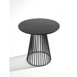 Table basse ronde design Bistrot Garbo D30XH30cm Noir Antonino Sciortino, Serax