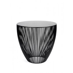 Table d appoint ronde design Bingo D 50 X H 50 cm Noir, Serax