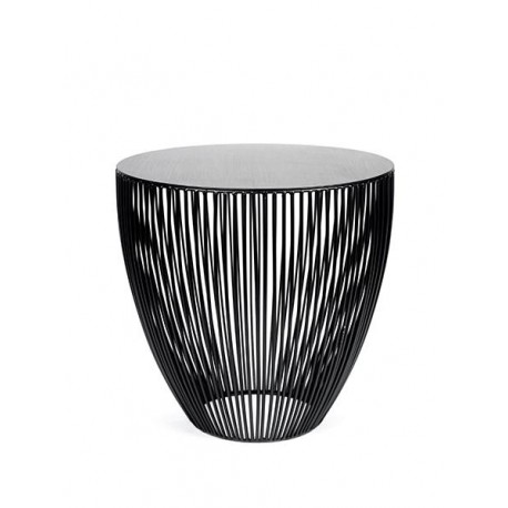 Table d appoint ronde design Bingo D 50 X H 50 cm Noir, Serax