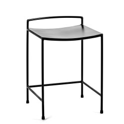 Tabouret Nello métal Noir 34.5X35.5 - H50cm, hauteur du siège 44cm, Antonino Sciortino, Serax