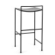 Tabouret de bar design Nello métal Noir H75cm Antonino Sciortino, Serax