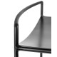 Tabouret de bar design Nello métal Noir H75cm Antonino Sciortino, Serax