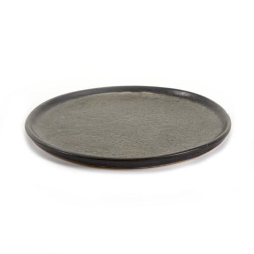 Assiette tapas 16cm céramique Pure green Noir, Serax par Pascale Naessens