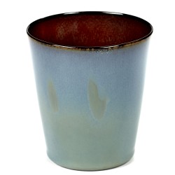 Gobelet conique 34cl Terres de Rêves Smokey blue/Rust, Serax par Anita Le Grelle