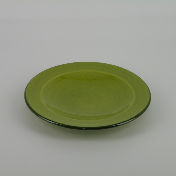 Assiette dessert design céramique Sud pomme, Atelier Romain Bernex