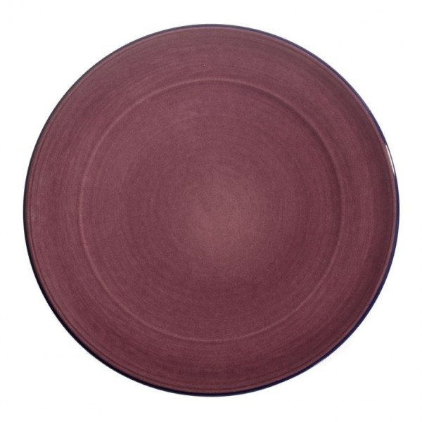 Assiette dessert ceramique Collection Sud aubergine, Atelier Romain  Bernex
