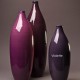 Bouteille design, vase design céramique Sud violette, Bernex