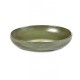 Assiette creuse ou pasta 21 cm grès émaillé Surface Camo Green, Serax par Sergio Herman