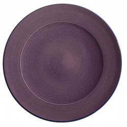 Assiette dessert céramique Collection Sud violette, Atelier Romain Bernex