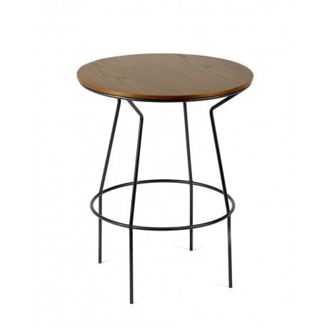 Table d'appoint design bois/métal Ula D40 H50cm, Antonino Sciortino pour Serax