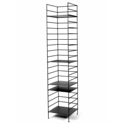 Etagère Issa métal Noir 40X37.5 - H184cm, Antonino Sciortino, Serax