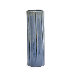 Vase haut céramique Structure Bleu bleuet Anita Le Grelle, Serax