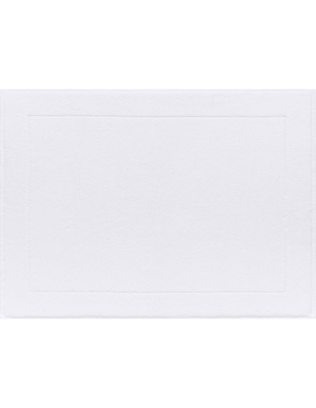 Tapis de Bain Caresse Blanc, Le Jacquard Français