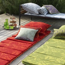 Matelas bain de soleil outdoor Bahia 60x190cm, Le Jacquard Français