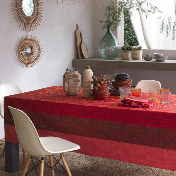 Nappe enduite Bahia Sunset, Le Jacquard Français