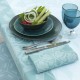 Nappe enduite sur mesure Syracuse Aqua, laize 180cm, Le Jacquard Français