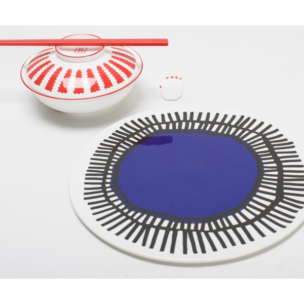 Assiette porcelaine et bol à soupe Table Nomade Paola Navone, Serax