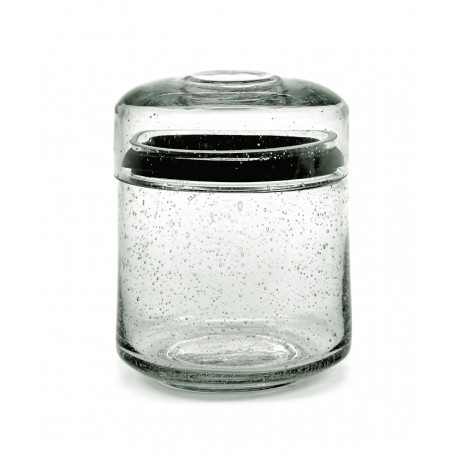 Pot en verre avec couvercle Pure M, Serax par Pascale Naessens