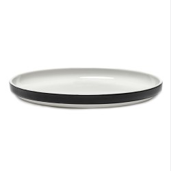 Vaisselle tendance porcelaine Passe-partout assiette plate basse Noir 26cm de Vincent Van Duysen, Serax