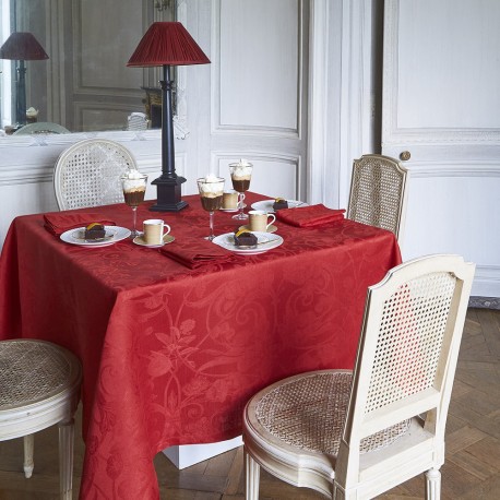 Nappes sur mesure Tivoli Velours pur lin, Le Jacquard Français