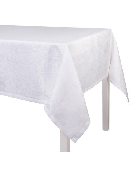 Nappe sur mesure Tivoli Blanc, Le Jacquard Français 