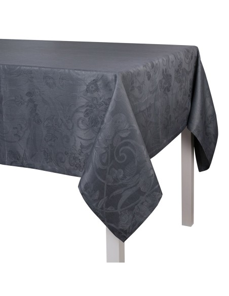 Tissu nappe au metre Tivoli Gris Flanelle, Le Jacquard Français 