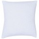 Coussin coton stonewashed Maïa Blanc 45x45, Vivaraise