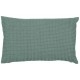 Coussin coton stonwashed Maïa Vert de gris 30x50, Vivaraise