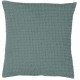 Coussin coton stonwashed Maïa Vert de gris 45x45, Vivaraise