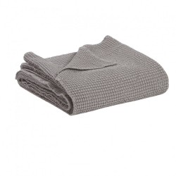 Plaid coton stonewashed Maïa Orage, Vivaraise