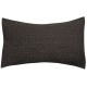 Coussin déco stonewashed Tana Carbone, Vivaraise