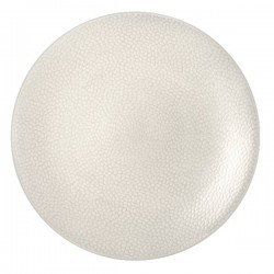 Médard de Noblat assiette plate 27cm grès Stone Ivoire