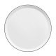 Médard de Noblat assiette plate 27cm porcelaine Yaka Noir