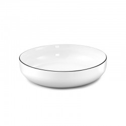 Médard de Noblat assiette pasta 20cm porcelaine Yaka Noir