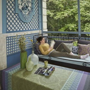 Serviettes de table Bastide Olive Le Jacquard Français 2