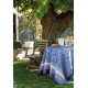 Nappe enduite sur mesure Provence Bleu lavande Le Jacquard Français