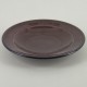Assiette plate ceramique Sud aubergine, vaisselle colorée Bernex