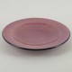 Assiette plate céramique Sud framboise, vaisselle colorée Bernex