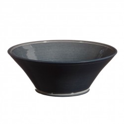 Saladier céramique Tian Sud noir cendre, Atelier Romain Bernex