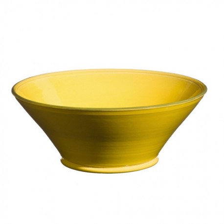 Saladier céramique Tian Sud jaune, Atelier Romain Bernex