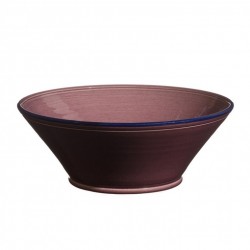 Saladier céramique Tian Sud violette, Atelier Romain Bernex