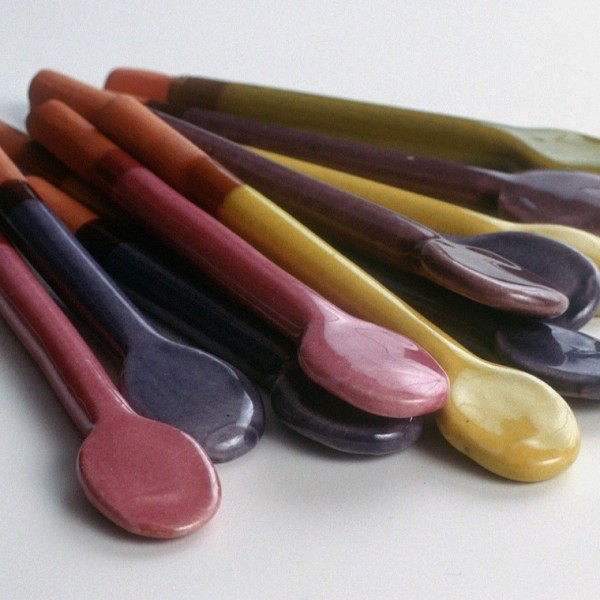 Petites cuillères  en céramique Collection Sud, Atelier Romain Bernex (par 6)